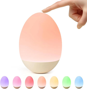 Egg Night Light : Rechargeable Baby Touch Lamp