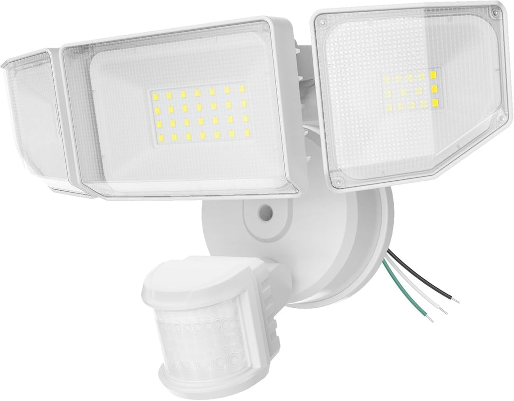 85W LED Security Lights Motion Sensor Light Outdoor, 8500LM Dusk to Dawn, IP65 Waterproof, 6500K, 3 Head Motion