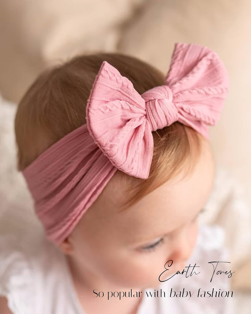 18pcs Baby Nylon Headbands Hair Bow Elastics Hairbands