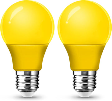 A15 LED Yellow Light Bulbs 40W Equivalent Outdoor, Yellow Bug Porch Lights for Outside Indoor, Sleep Light Bulbs