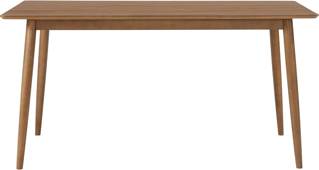 Calais Dining - Mid Century Modern 59-Inch Rectangular Dining Table for 4 - Solid Wood Kitchen and Dining Room Table