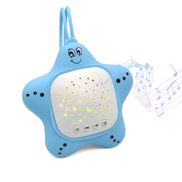 Portable White Noise Sleep Baby Soother Sound Machine with Projector Light