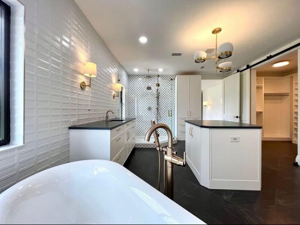Excelsior White Reverse Beveled Ceramic Subway Wall Tile 3x6 Matte, Kitchen Backsplash, Bathroom Shower, Wall Accent