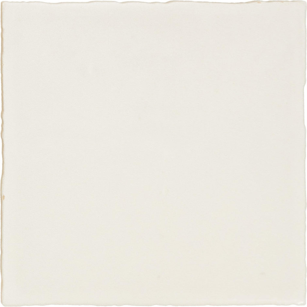 Zellige 4" x 4" Ceramic Wall Tile in Glossy Gesso (7.98 SQFT per Carton) (76 PC per Carton)