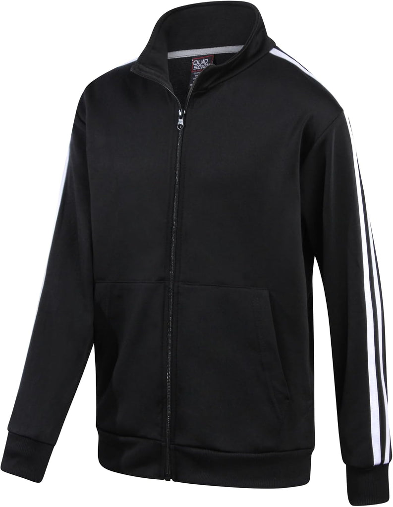 Boys Tracksuit Set - 2 Piece Athletic Tricot Zip Up Boys Sweatshirts and Jogger Pants Outfit