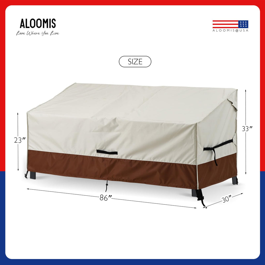 Patio Loveseat Cover Waterproof 423D Bench Cover