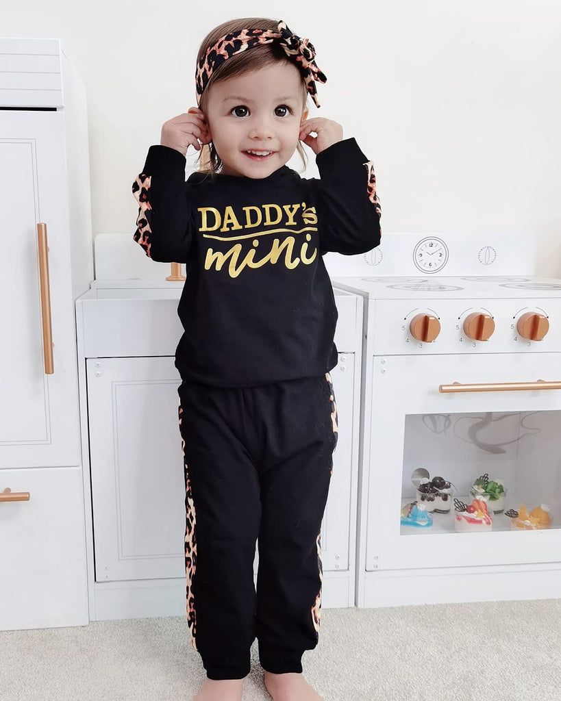 Newborn Baby Girl Clothes Outfits Infant Hooded Sweatshirt Pants Headband Toddler Girl Clothing Set