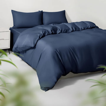Cooling Duvet Cover Set Full/Queen for Hot Sleepers | 100% Viscose Derived from Bamboo | Silky Soft & Breathable | 3