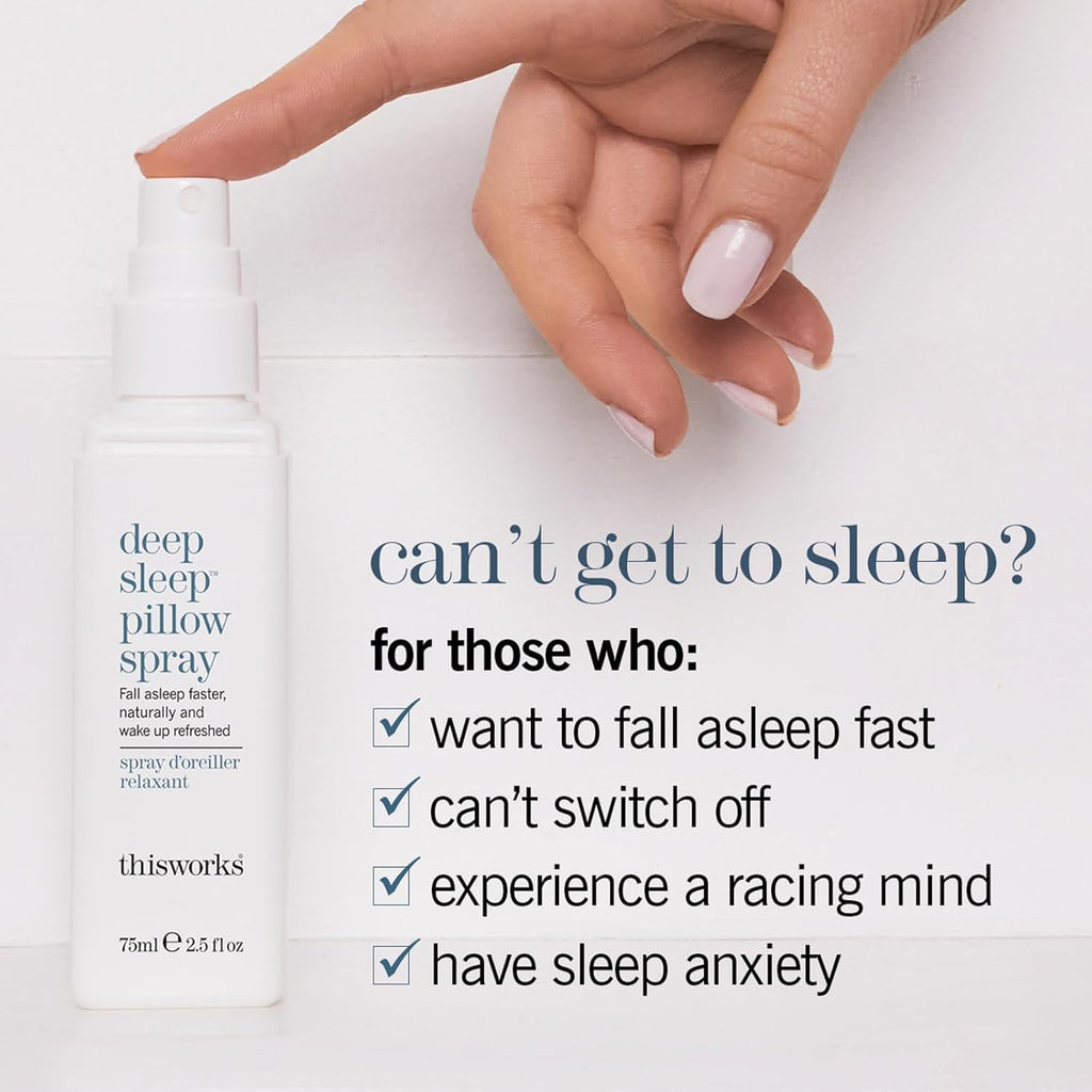 Deep Sleep Pillow Talk Set - Pillow Spray & Stress Check Roll-On