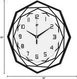 Large Wall Clock for Living Room Decor Modern Big Wall Clock for Kitchen Bedroom Home Decoration Extra Giant Black