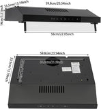 36 Inch Copper Island Mount Range Hood 610 CFM LED Lights Dishwasher-Safe Baffle Filters