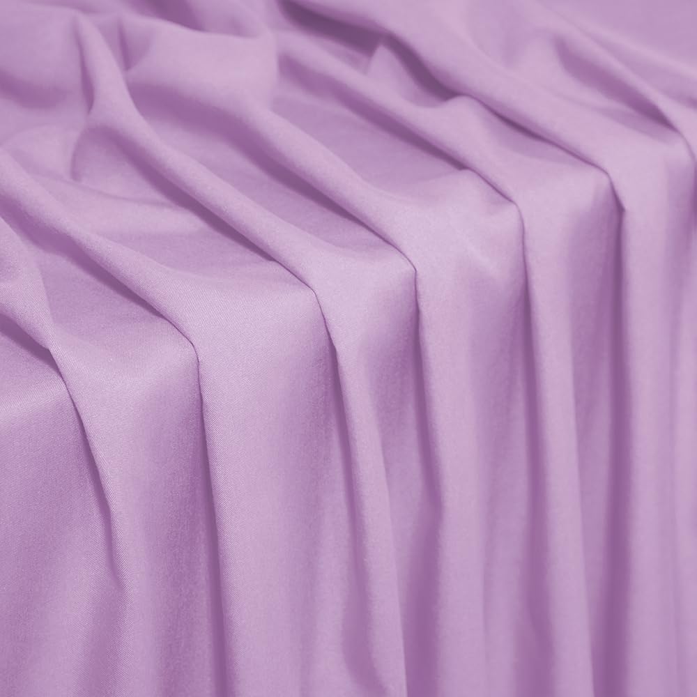 Light Purple Microfiber Fabric by The Yard, 56" Wide (5 Yards)