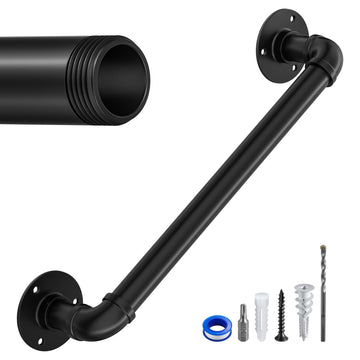 Staircase Handrails, Wall Hand Railing, Black, 2FT