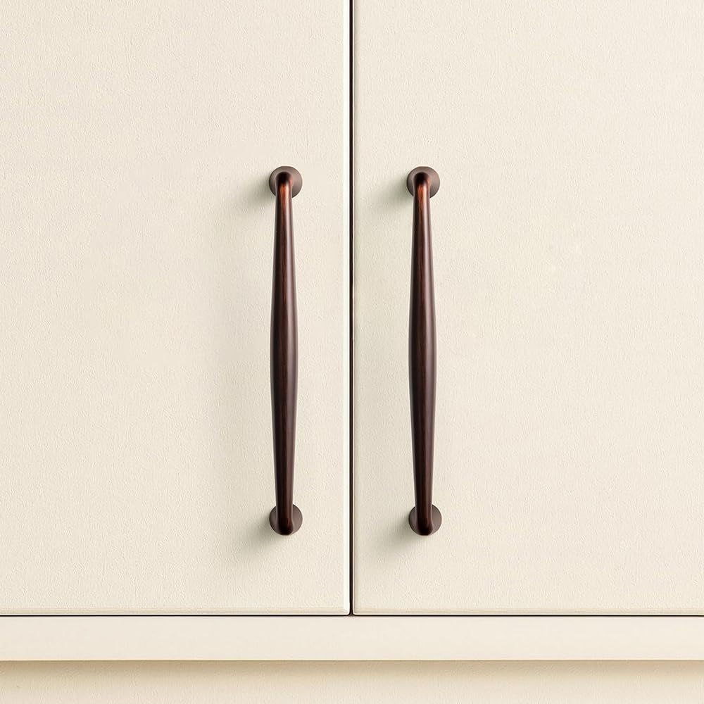 Oil Rubbed Bronze Zinc Alloy Cabinet Handles - 10''(256mm) Hole Center Affordable Luxury Cabinet Pull Hardware , 6