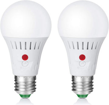 Dusk to Dawn Light Bulbs, Outdoor Sensor LED Bulb with Adjustable Photocell Light Sensor, A19 Automatic Lighting, E26