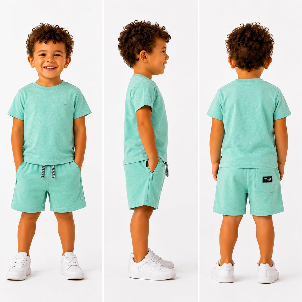 Toddler Baby Boys Graphic Tee & Shorts Piece Summer Set