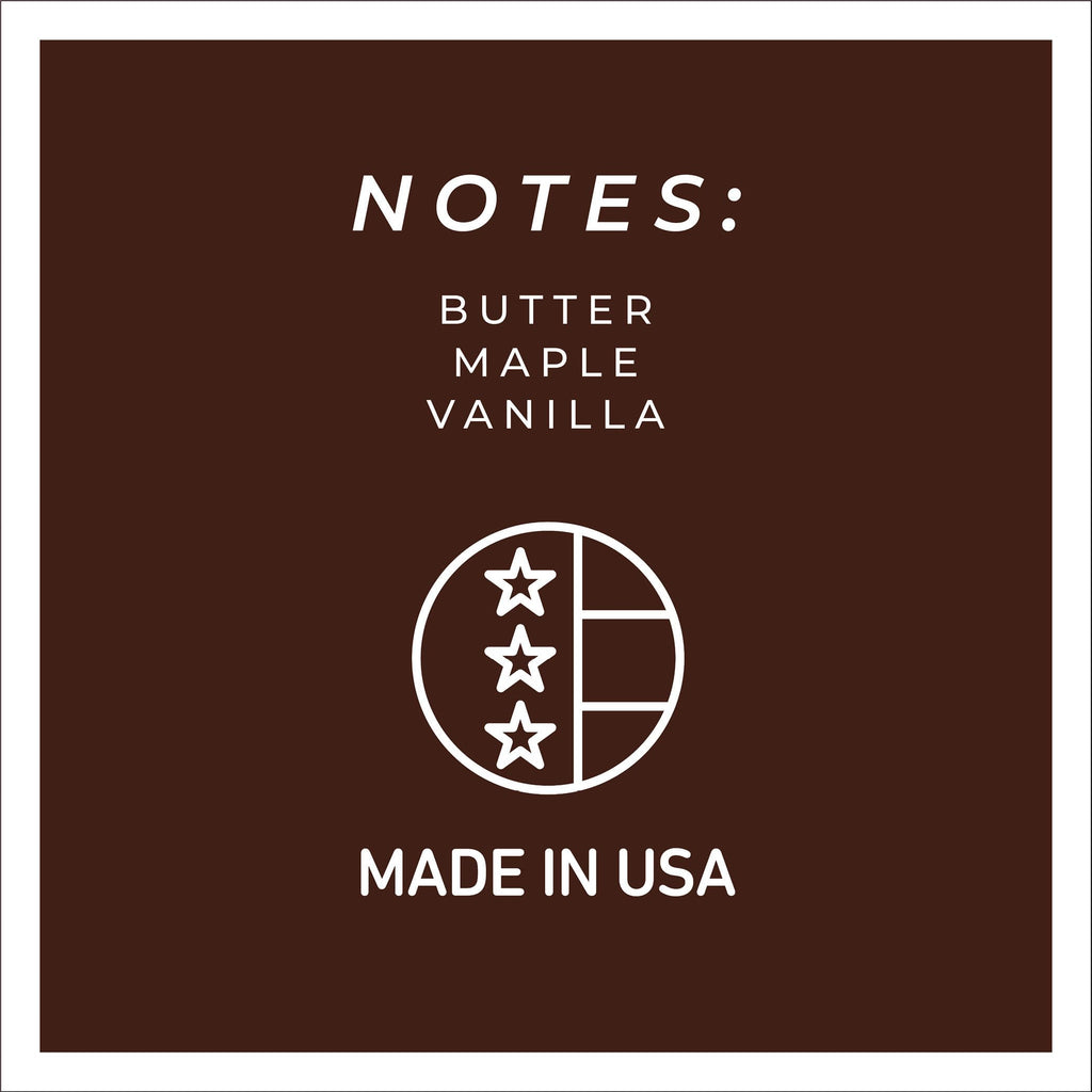 Maple Syrup Pancakes Mama Scented Glass Jar Candle (22oz) with Lid & True to Life Fragrance Made in USA