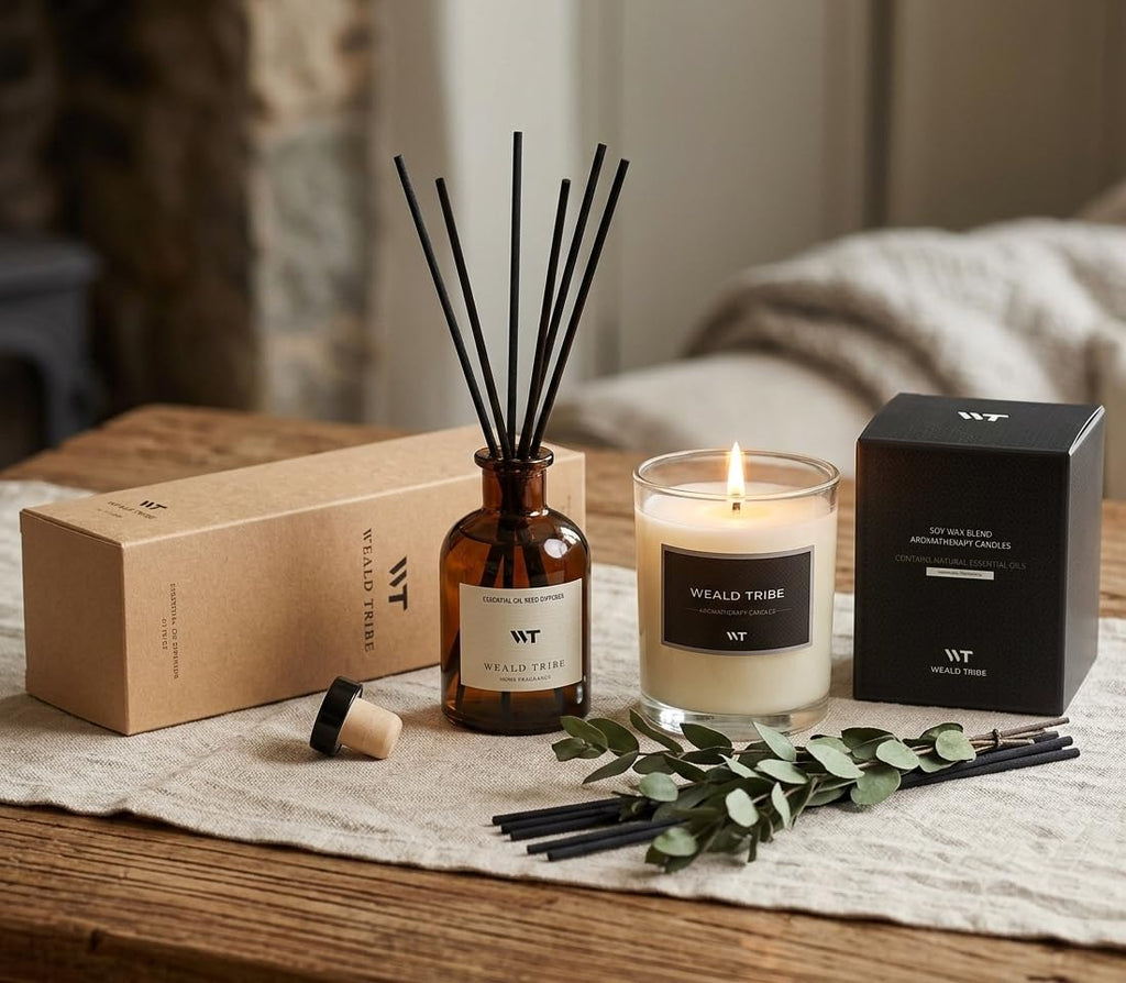 Eucalyptus & Mint Scent Reed Diffuser Set Room Decor