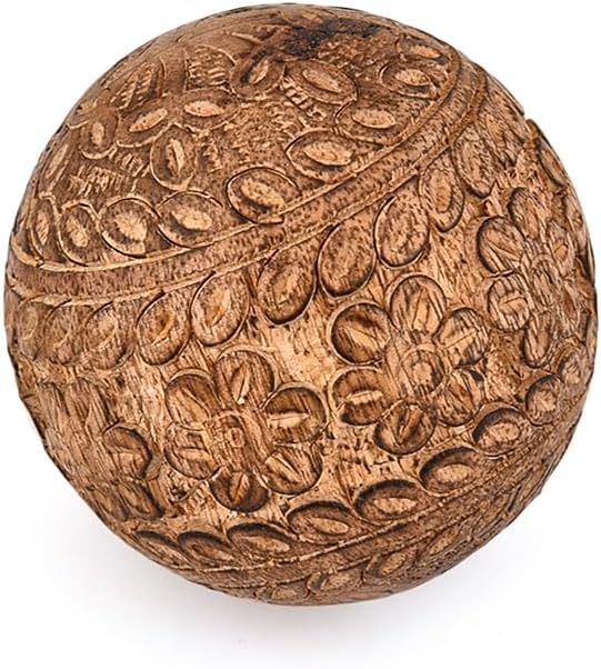 Decorative Ball Mango Wood Centerpiece or Individual Use Ideal for Use in Living, Dining Room | Coffee Table - Set of 3