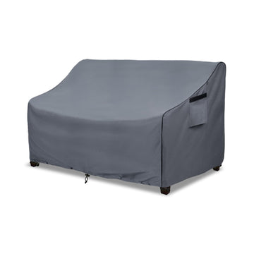 Outdoor 3-Seater Loveseat Cover, 600D Heavy Duty 100% Waterproof Patio Sofa Cover, Furniture Covers for Sofa and