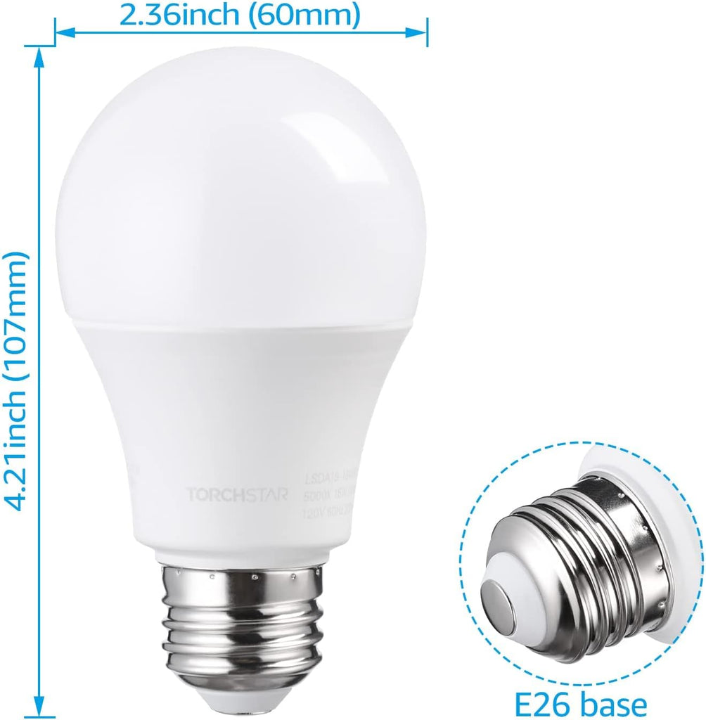 Universal Garage Door Opener LED Bulb A19, 5000K