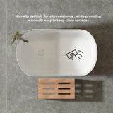 40" Japanese Soaking Bathtub Modern Deep Oval Freestanding Tub in Matte White Stone Resin