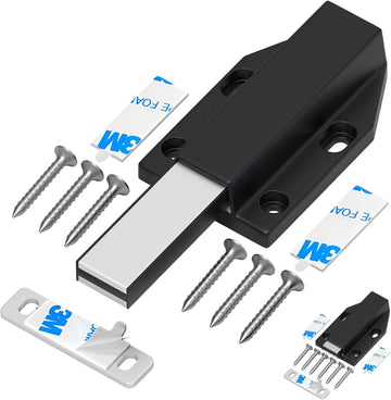Magnetic Push Latch Without Nail Installation Heavy Duty Magnetic Touch Latches for Large Door Push Release Latch