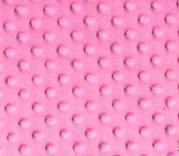 Minky Fabric Dimple Dot Pink / 60" Wide/Sold by the Yard