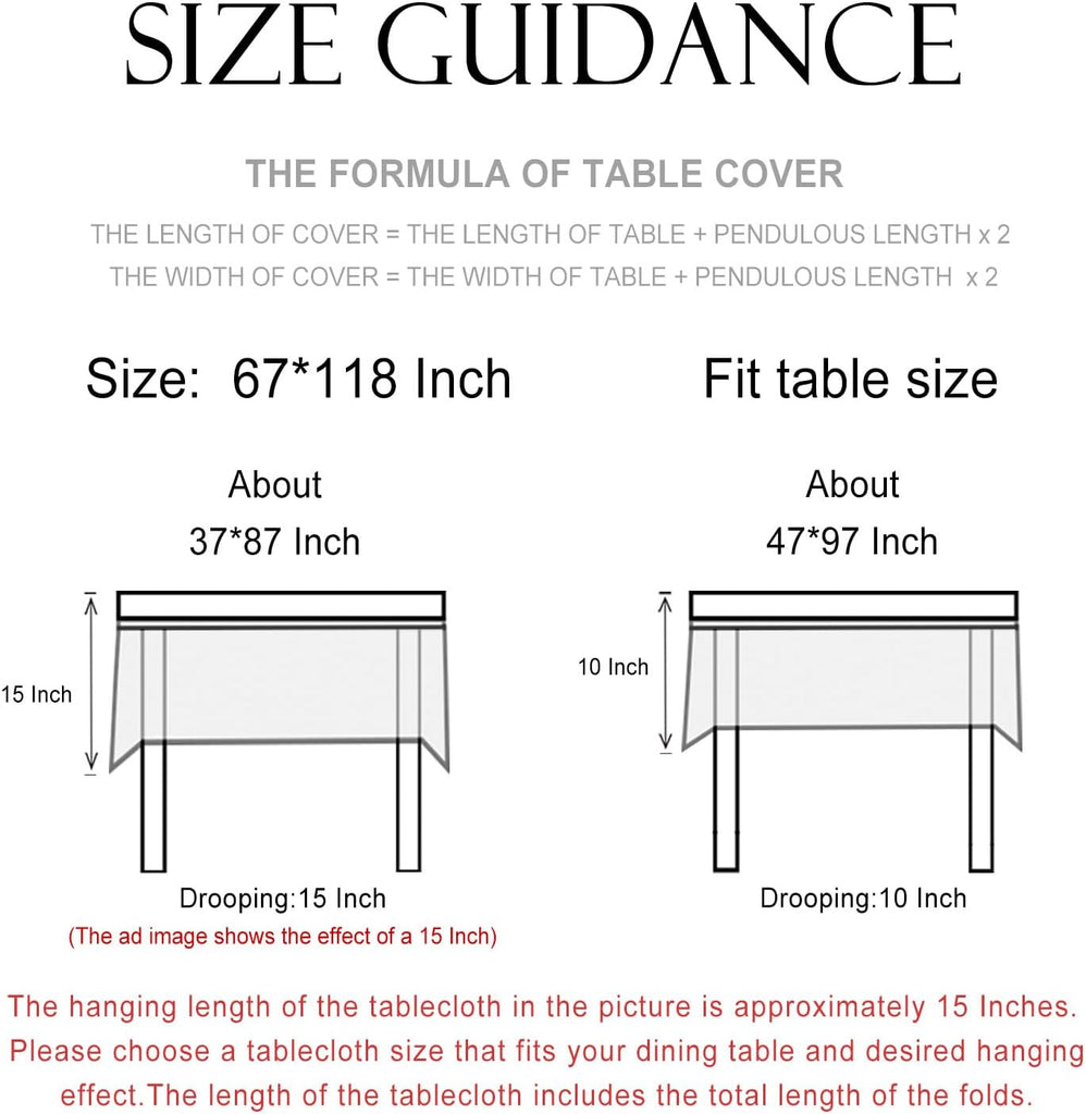 Designer French Linen Blue Tablecloth for Rectangle Table,Vintage Floral Table Cloth,Colorful Decora