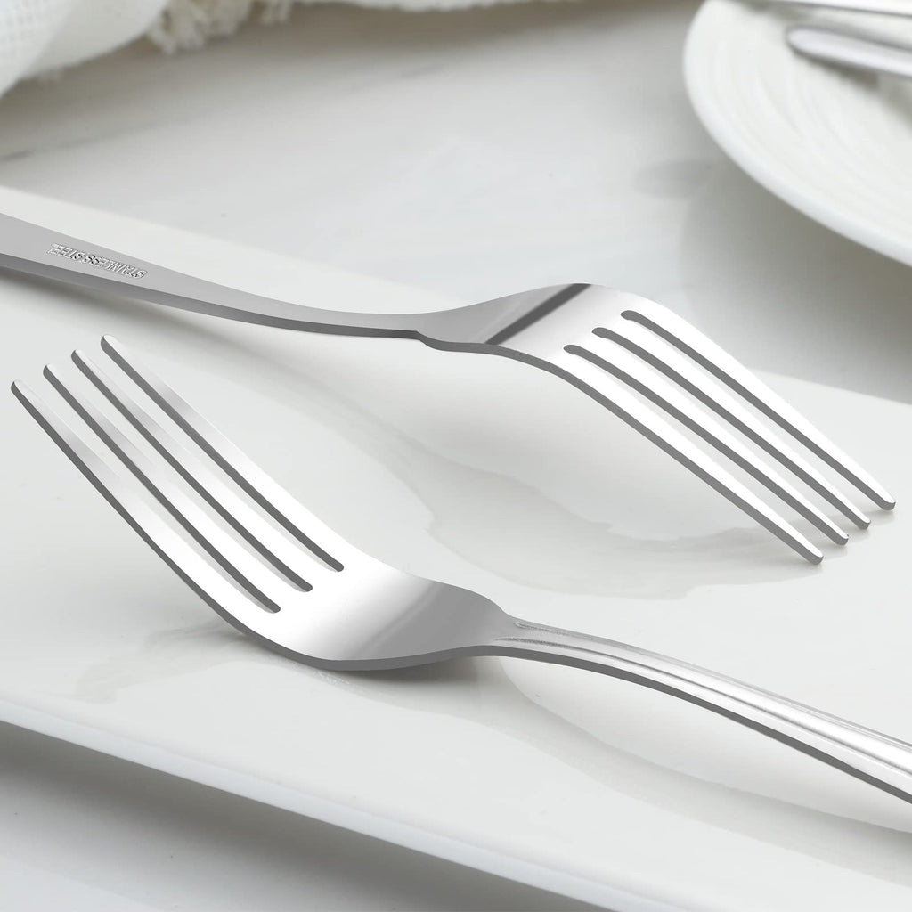 20% OFF 36-Piece Dinner Fork Set, 8.2-Inch Stainless Steel Silverware, Mirror Polished, Dishwasher Safe, or Restaurant
