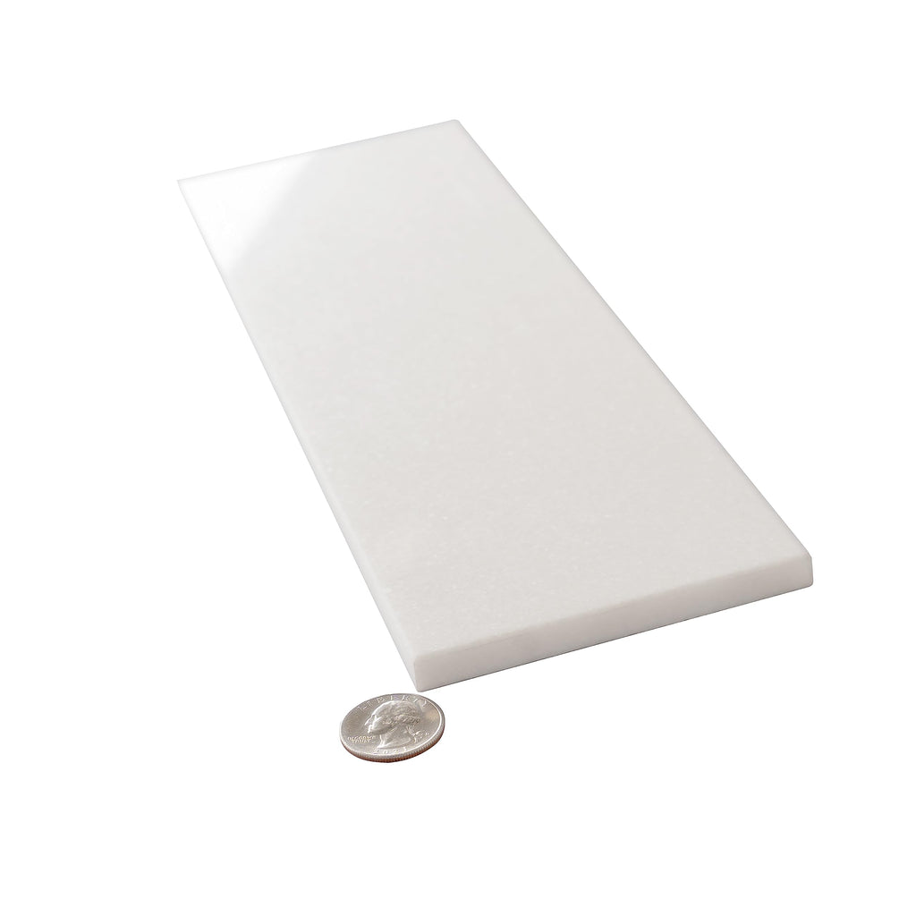 Subway Thassos Marble Tile Ice White 4x12 Polished 5 sq ft/case 15-Pack