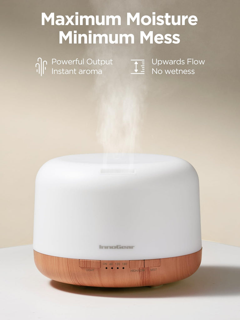 500ml Aromatherapy Diffuser 6 Essential Oils Gift Set
