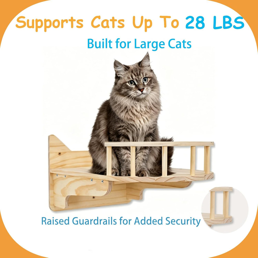 Cat Wall Shelves, 9-Piece Cat Wall Furniture for Large Cats