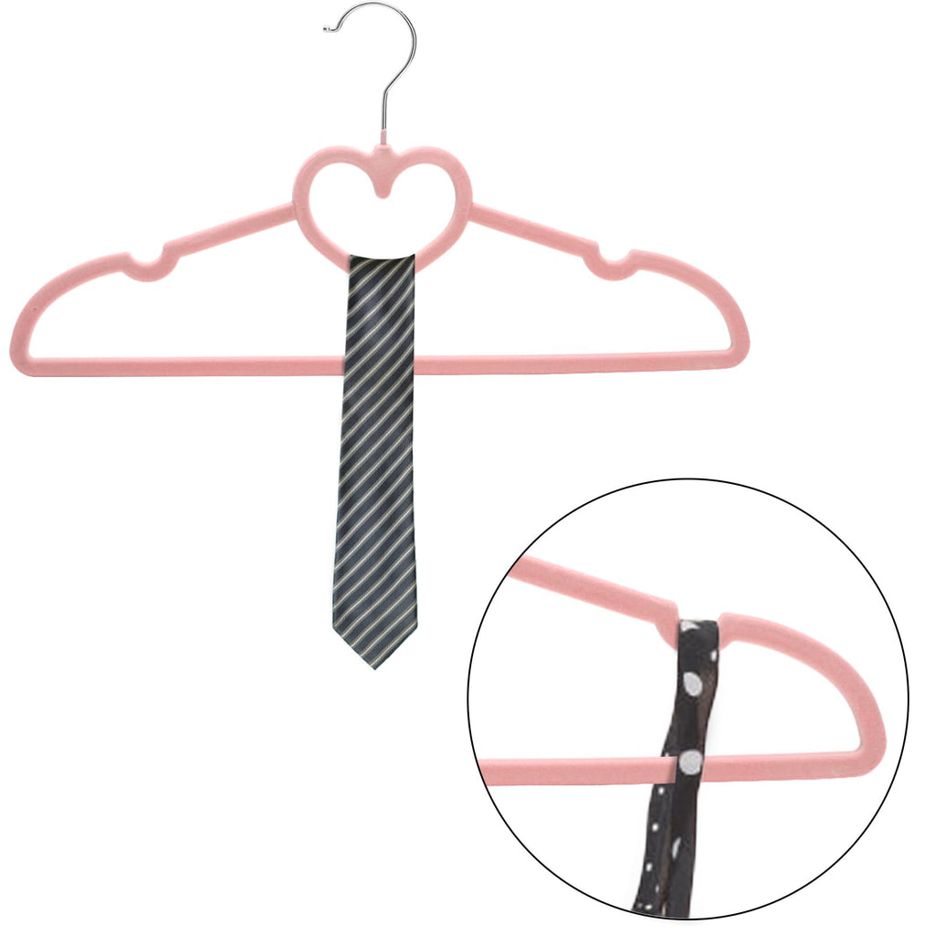 50 Pack Pink Velvet Hangers, Non-Slip Clothes Hangers with 360 Degree Rotating Hook Thin Felt Adult Hanger for Coat