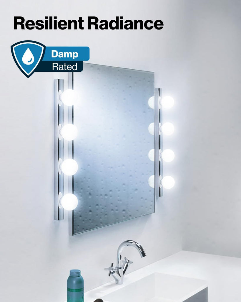 G25 LED Light Bulbs, Globe Vanity Lights for Bathroom High Output, 1000 LM, 11W (100W Equivalent), 5000K Daylight