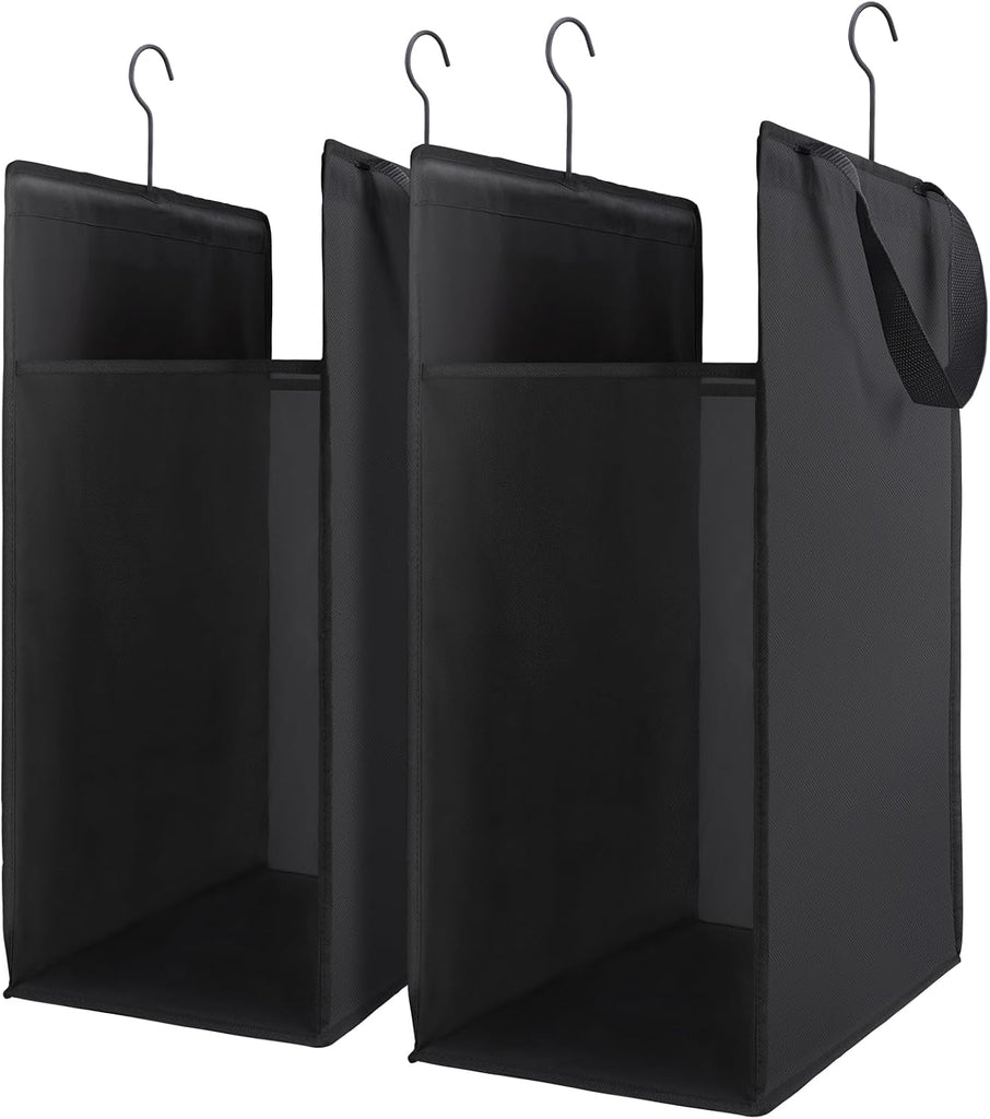 Hanging Laundry Hamper, Hanging Laundry Basket, Slim Laundry Hamper Bag with Handles, Portable Hanging Closet Hamper