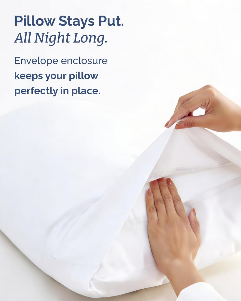 100% Rayon Derived from Bamboo - Bed Sheets Set Twin XL Size - White