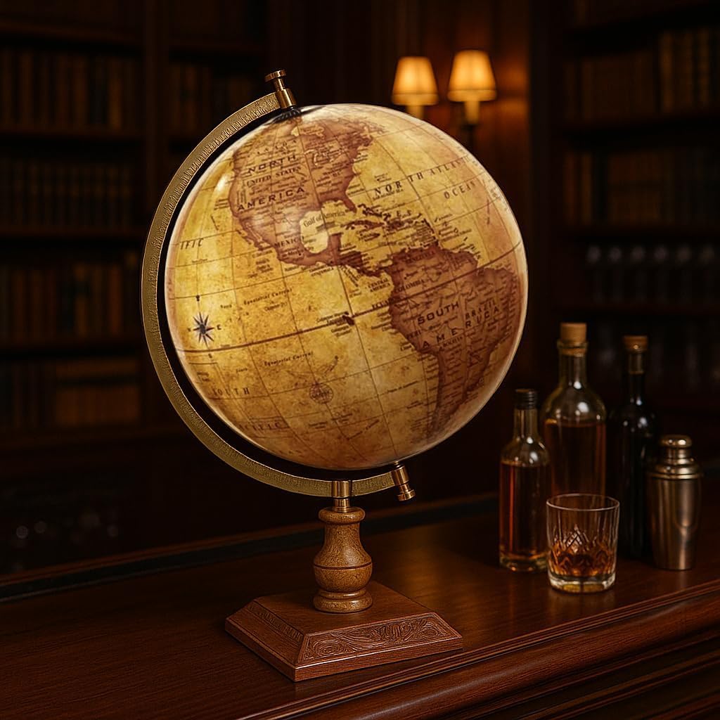 World Globe with - Official Updated Earth Globe Replacing Gulf of Mexico - Geographic Educational Map for Desk