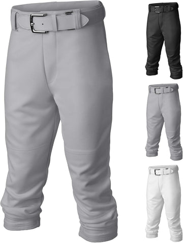 Boy's PRO+ Baseball Pants | Youth Sizes | Full Length | Elastic Bottom | Multiple Colors