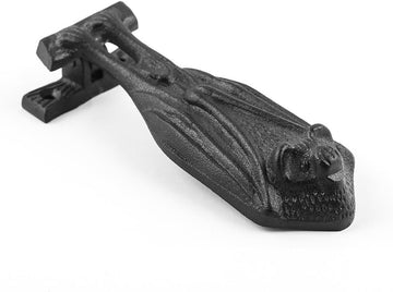Bat Door Knocker Cast Iron RSF Finish 5 Inch Rustic Front Door Hardware with Mounting Screws
