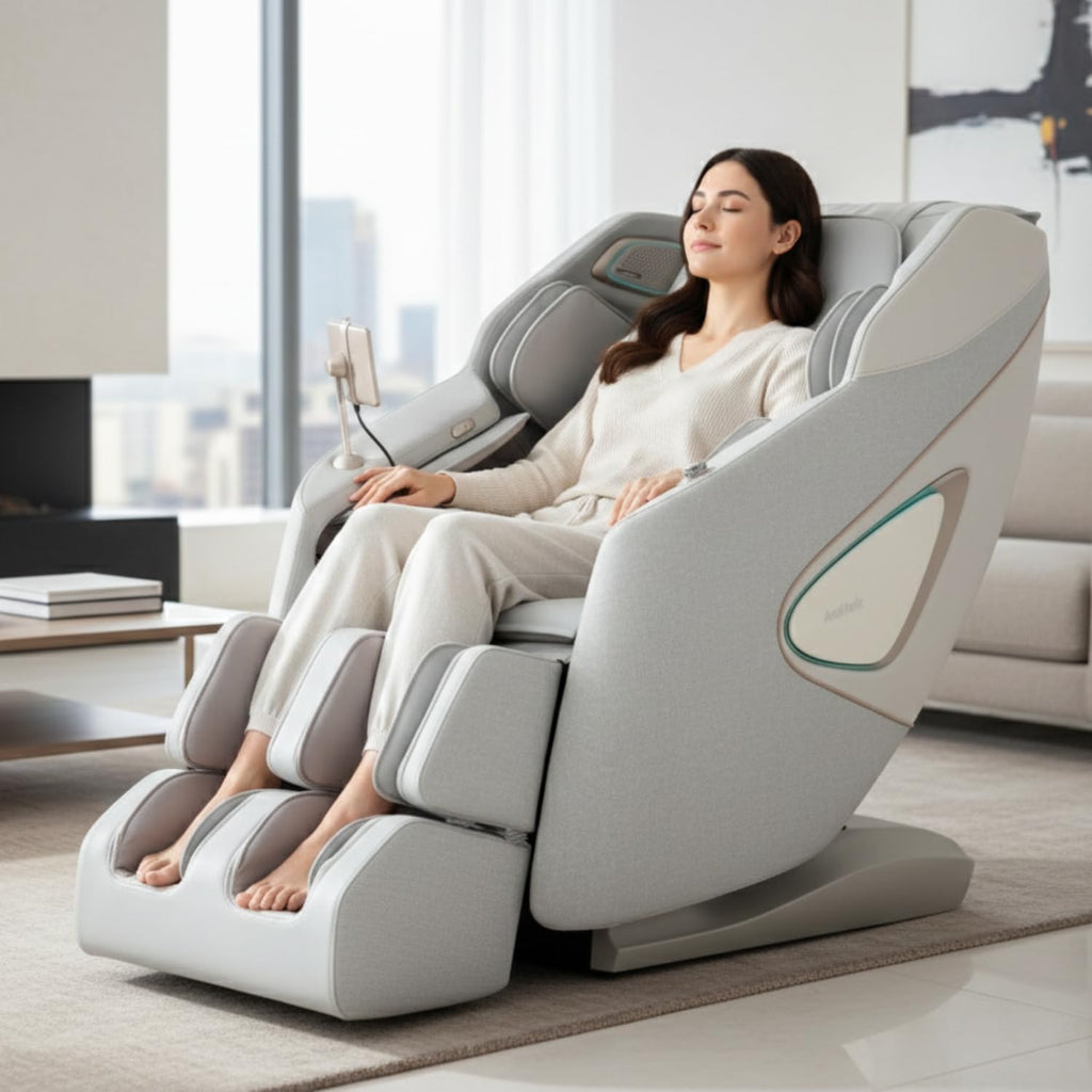 Haven 4D. Massage Chair Full Body, AI Health Detection, Intelligent Voice Control, Body Scan Technology, SL Track