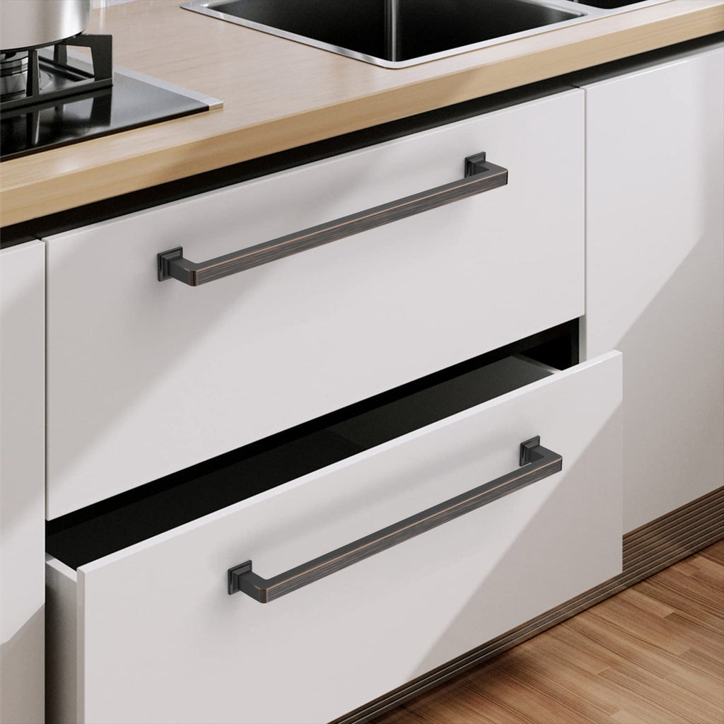 6 Pack 12.6 Inch Oil Rubbed Bronze Cabinet Pulls,Kitchen Hardware