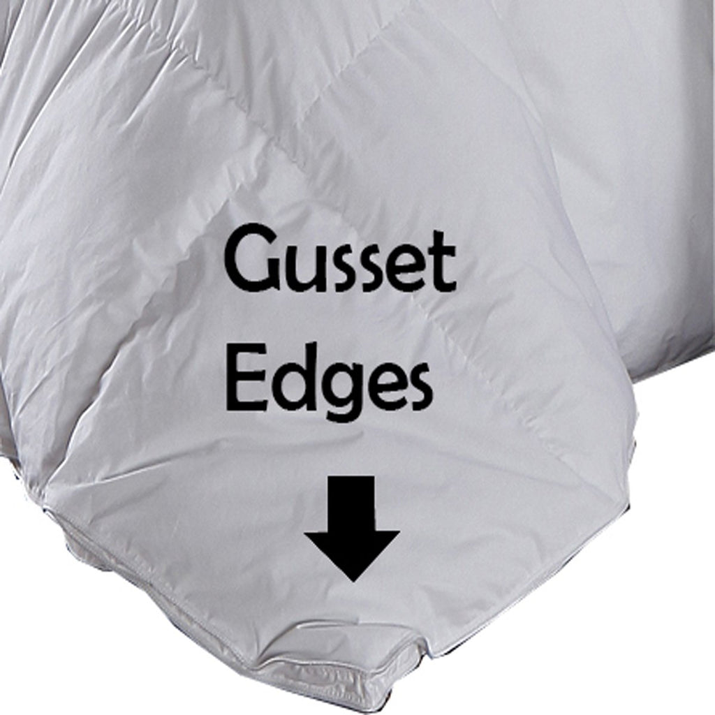 Luxury Goose Down Comforter King 106x90 - 750+ Fill Power White Down, 500 Thread Count Cotton Cover, All Season