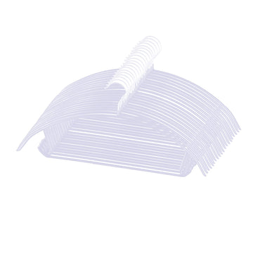 Shoulder Saver Non-Slip Rubberized Metal Hangers, 20 Pack, White