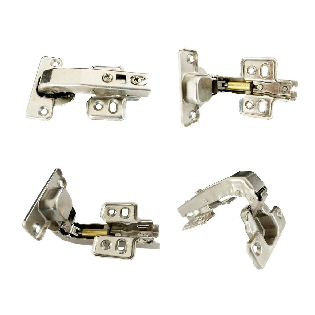 95Deg Inset Blind Corner Hinge 35mm with Hydraulic Damper for Cabinet Door Soft Closing Stollen Hinges for Cupboard