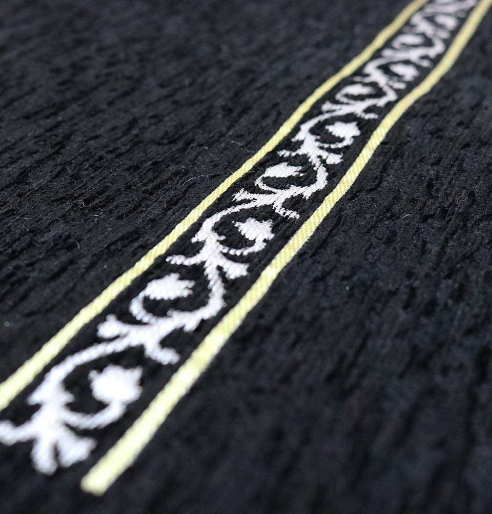 Turkish Islamic Prayer Rug - Chenille Praying Mat Sajada for Men and Women - Traditional Muslim Praying Carpet