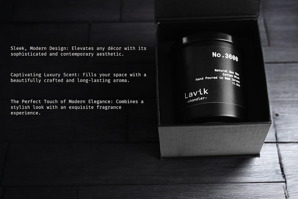 Luxury 11.50oz Scented Candle with grounding Base Notes of Birch, Cedarwood, Musk, Oakmoss, and Patchouli. Natural - Set of 115