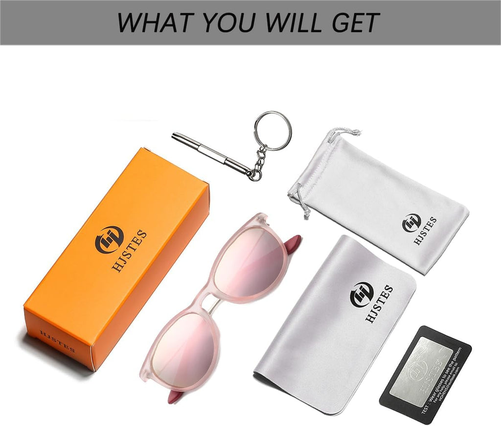 Polarized Kids Sunglasses for Girls Boys, 100% UV Protection for Children Sun Glasses, 50MM