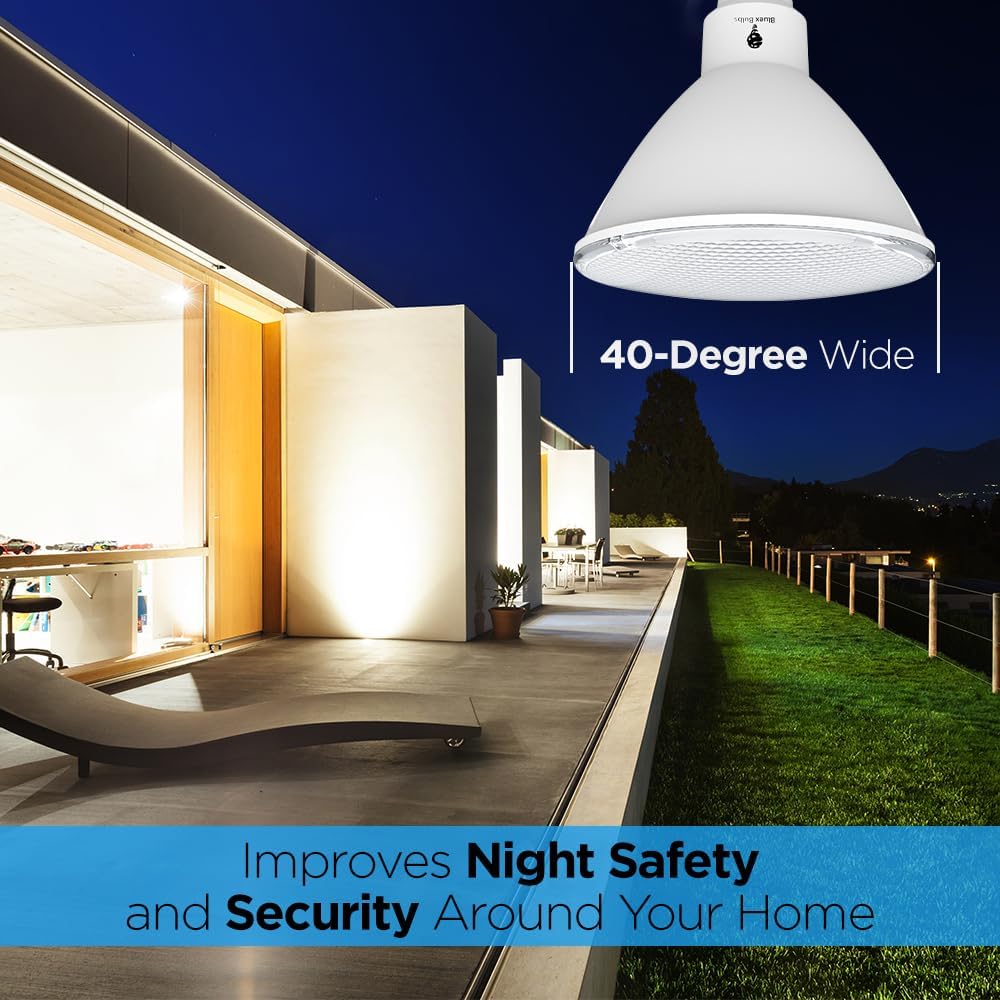 6 Pack High Power Outdoor PAR38 20W 250 Watt Equivalent 2800 Lumens Dimmable LED Flood Light Bulb Super Bright
