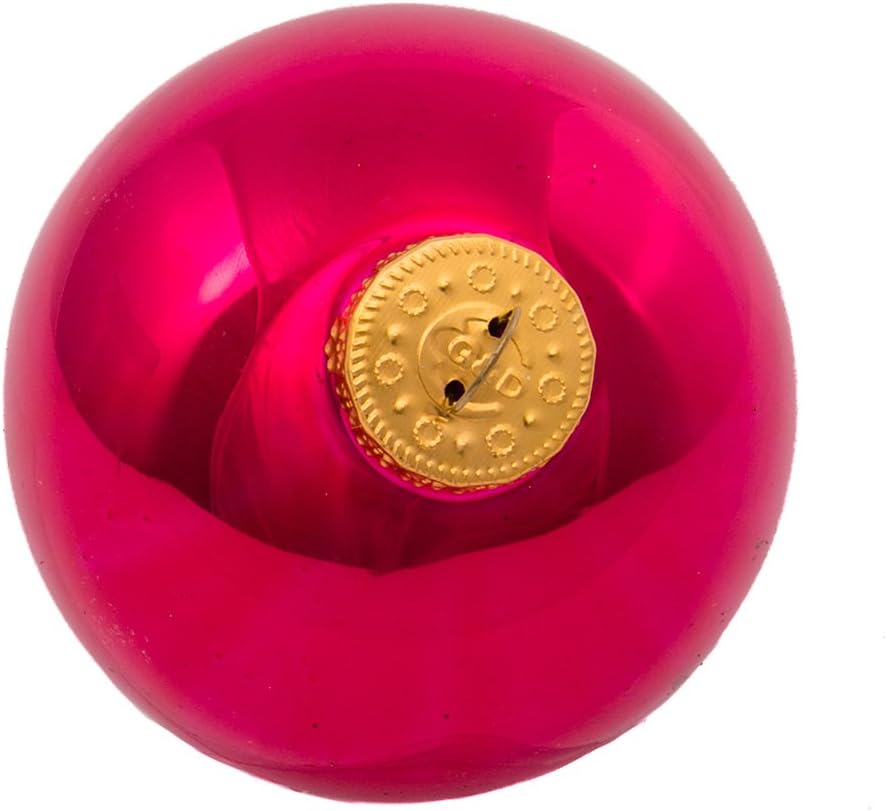 65mm Shiny Multicolored Glass Ball Ornaments, 6-Piece Box Set, GG0123 - Set of 6